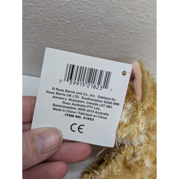 Russ Berrie CHESSIE Orange Tabby Striped Cat Kitten Plush 4" Mini Kitty NWT Rare - Picture 5 of 7